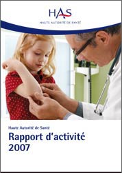 Rapport d'activité de la HAS - couverture 177x250 px