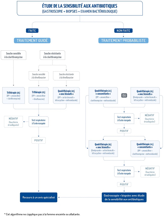 Schema traitement Helicobacter