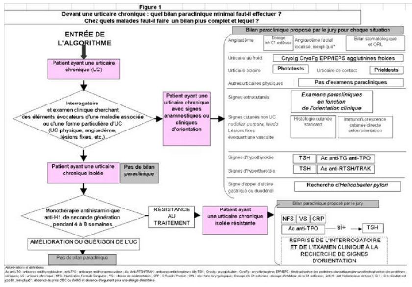 Figure 1. Devant une urticaire chronique