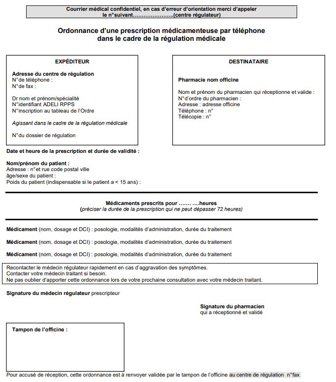 Modele d ordonace