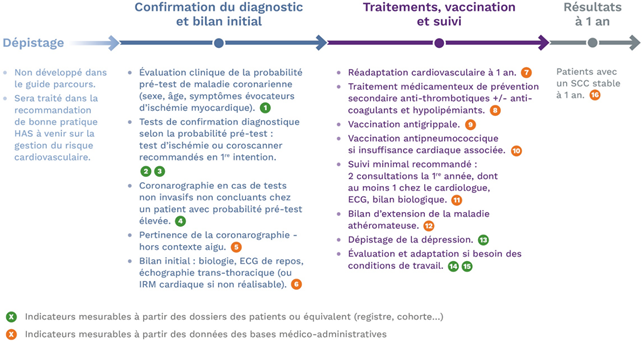 Indicateurs maladie coronarienne - schéma